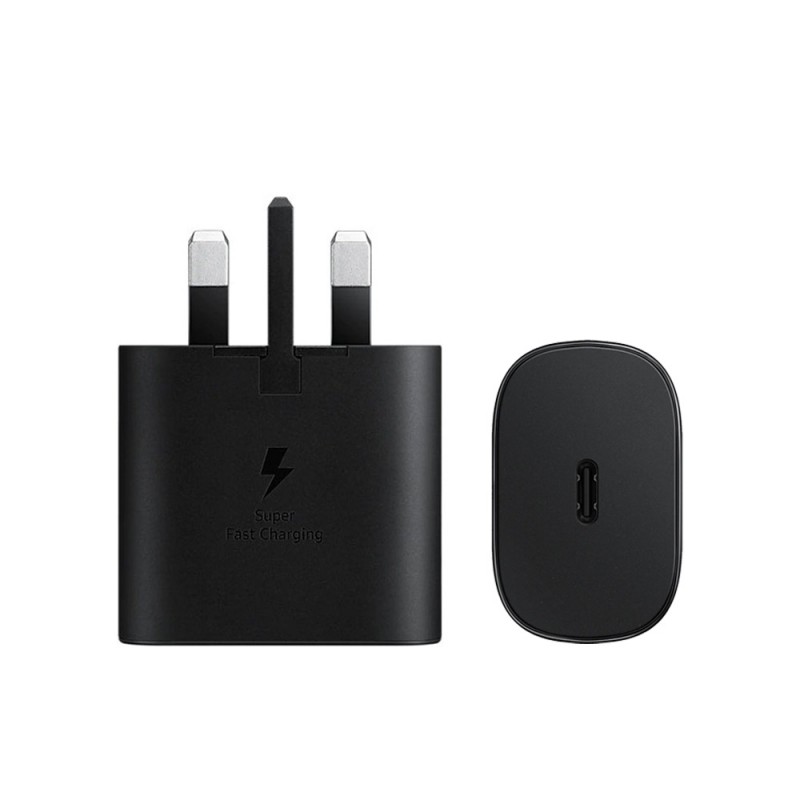 Samsung 25w Charger Surper Fast Charging UK 3 Pin Adapter Usb Type C PD PPS Quick Charging For Samsung Galaxy S20, S20 Plus, S20 Ultra, Note 10, Note 10 Plus, Note 20, Note 20 Ultra, S21, S21 Plus, S21 Ultra. 