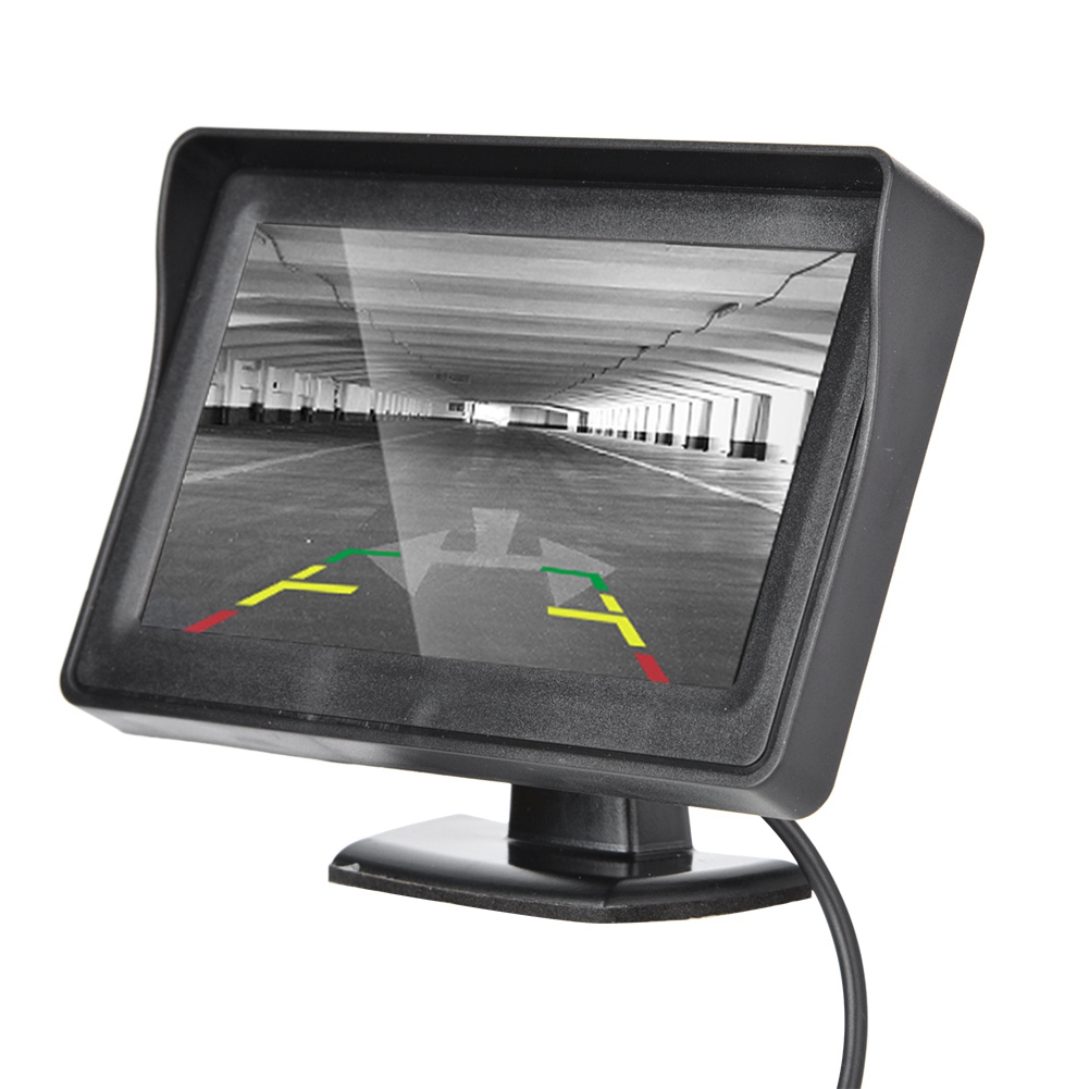 4.3" Color LCD Car Display Rear View External Monitor For Car Backup Camera. 
