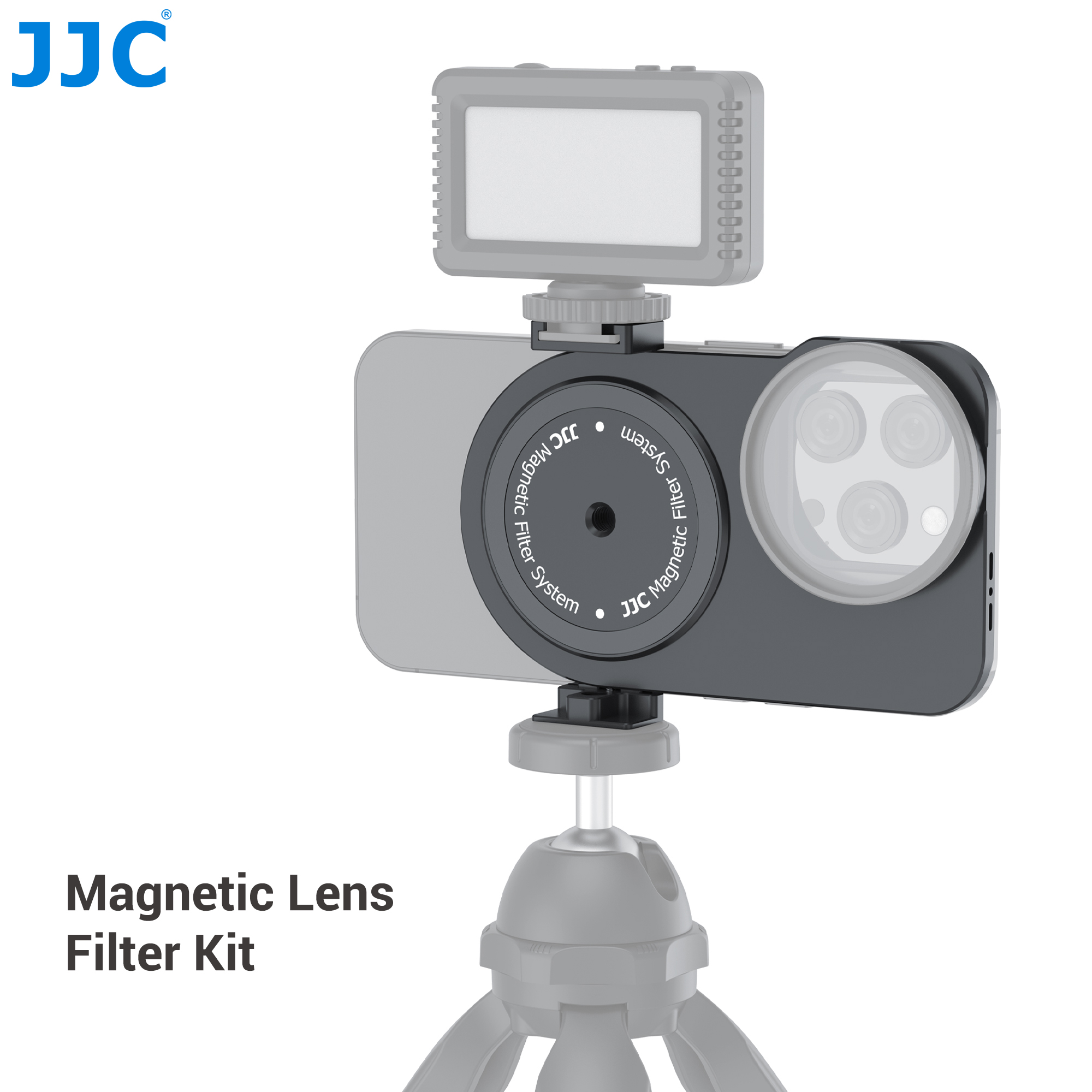 JJC Magnetic Lens Filter Kit for iPhone 15 14 13 Pro/Pro Max MagSafe phone case filter Soft Lens Hood Anti Glass Reflection. 