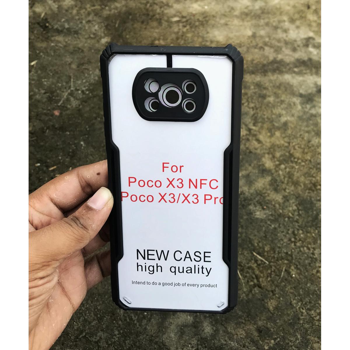 For Xiaomi Poco X3 / X3 Nfc / X3 Pro Shockproof Transparent Pc Tpu Bumper Military Grade Rugged Case For Xiaomi Poco X3
