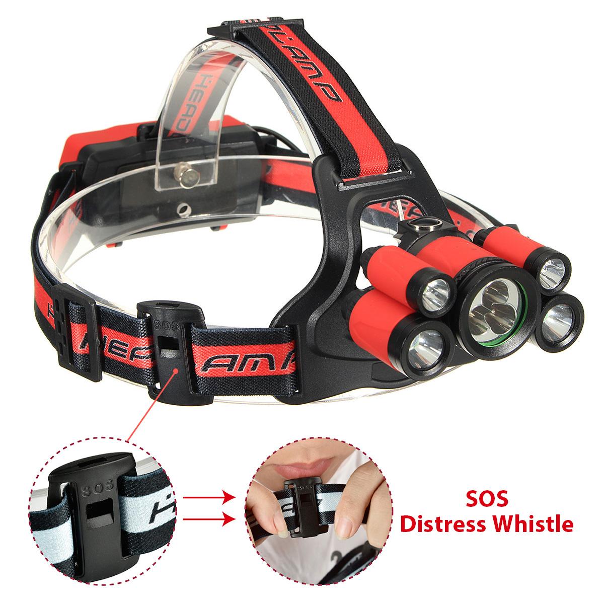7x XM-L T6 LED 40000LM Headlamp USB Rechargeable Headlight Head