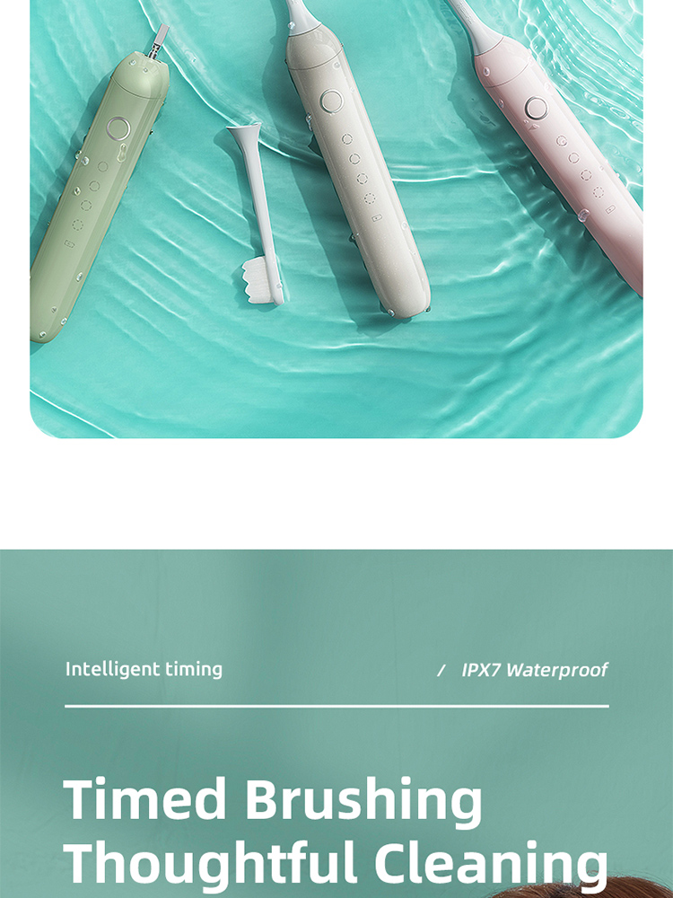Remax GH-07 IPX7 500mAh Multifunction Magnetic levitation power motor, rechargeable nano sonic electric whitening toothbrush. 