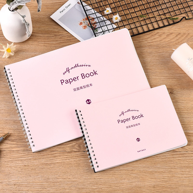【happy one】Paper Book for Tape Sticker Collection Notebook A4 A5 Book. 