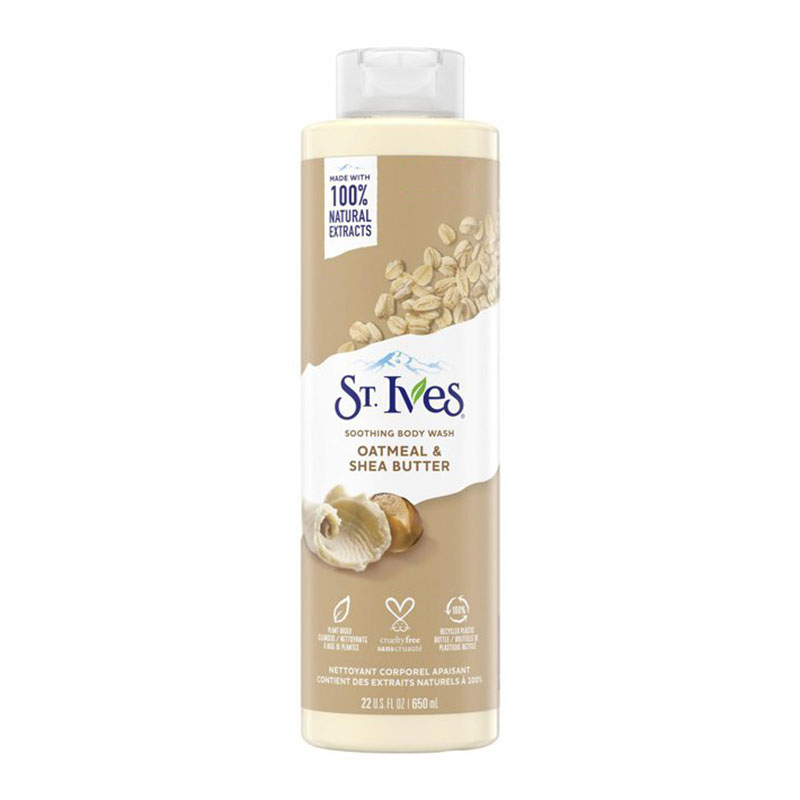 International USA product ST Ives OATMEAL & SHEA BUTTER Shower gel body wash used for Male/ female - 650 ml