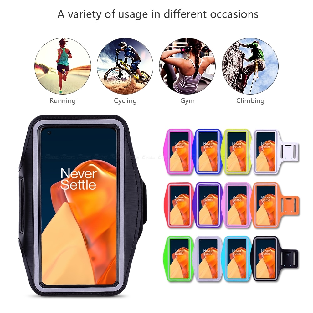 【Homesickneisi】【2023】 Waterproof Running Sport Gym Arm Band For OnePlus Ace 2 11 11R 10T 10 10R 9 9R 9RT 8T 8 7 Pro 7T 6T 6 5T 5 3T 3 Phone Case Cover. 