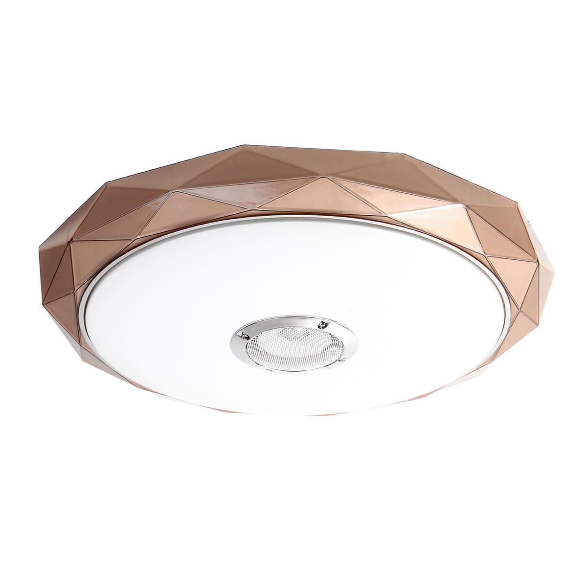 36w Bluetooth Speaker Dimmable Led Modern Ceiling Down Light Lamp Fixture Home Decor