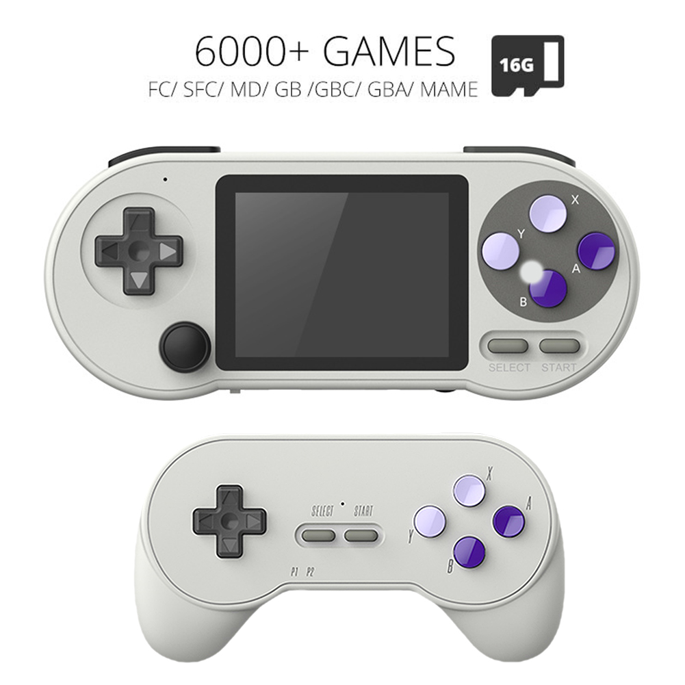 Handheld game console supports instant save and read wireless game controller 2.4G wireless game joystick gamepad withdrawal for SF2000. 