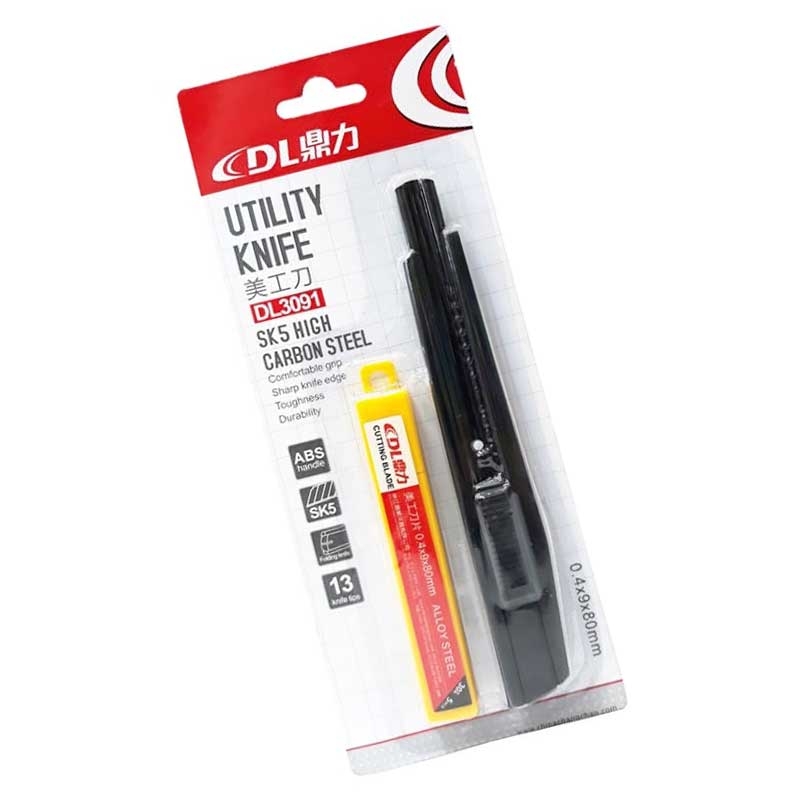 DL Utility Cutter And 5ps Extra Blade Dl 3091. 