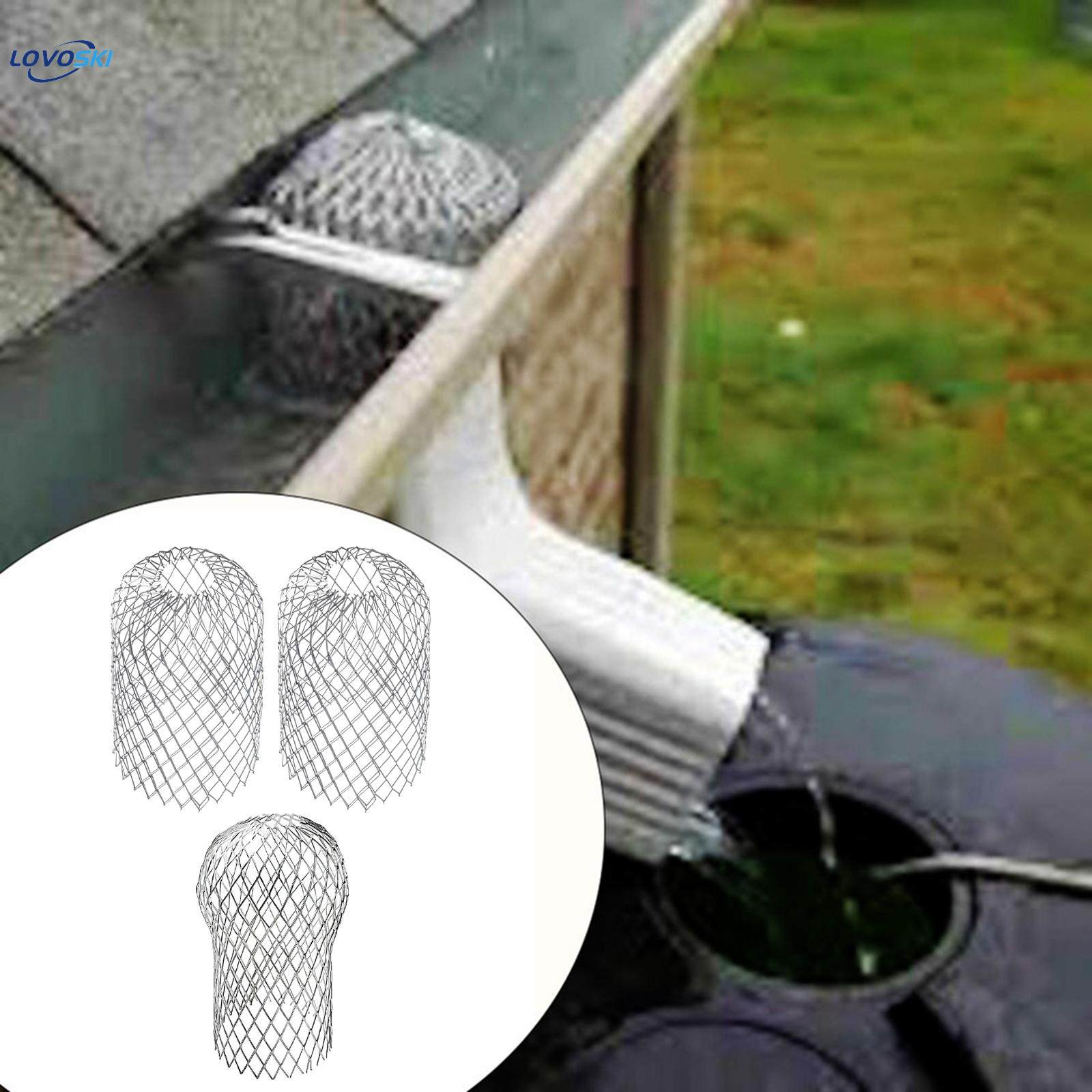 Leaf Filter Gutter Strainer Aluminum Downspout Filter for Leaves Roof S. 