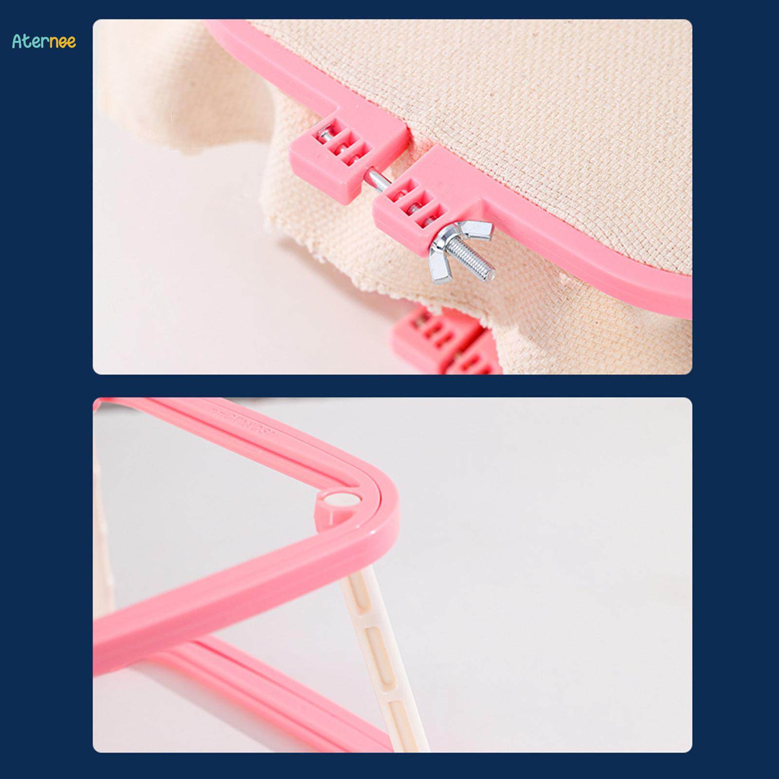 Cross Stitch Rack Sewing Stitching Double Layer Embroidery Frame Lap Stand. 
