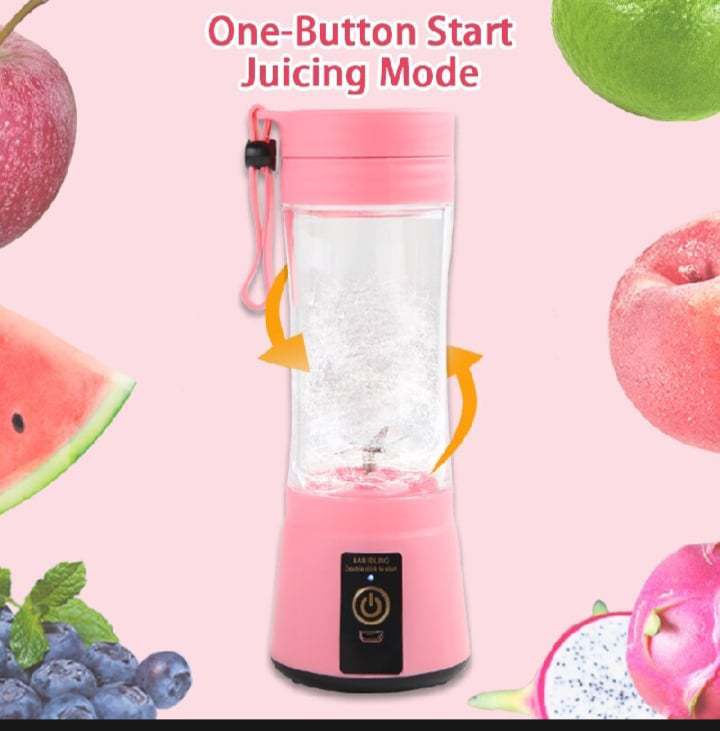 Portable Electric Blender 380ML Smart Home Fruit Juicer Machine Vegetable Juice Mixer USB Rechargeable Food Processor Cup. 