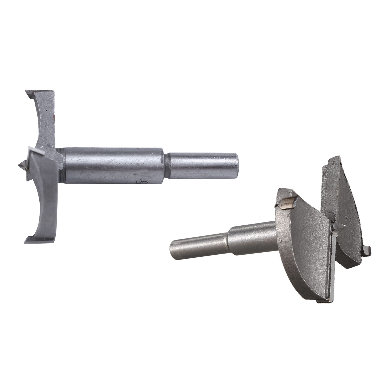 2x HSS Forstner Bit Wood Drills Art Drills Pipe Drills 60 mm & 55 mm - Gray