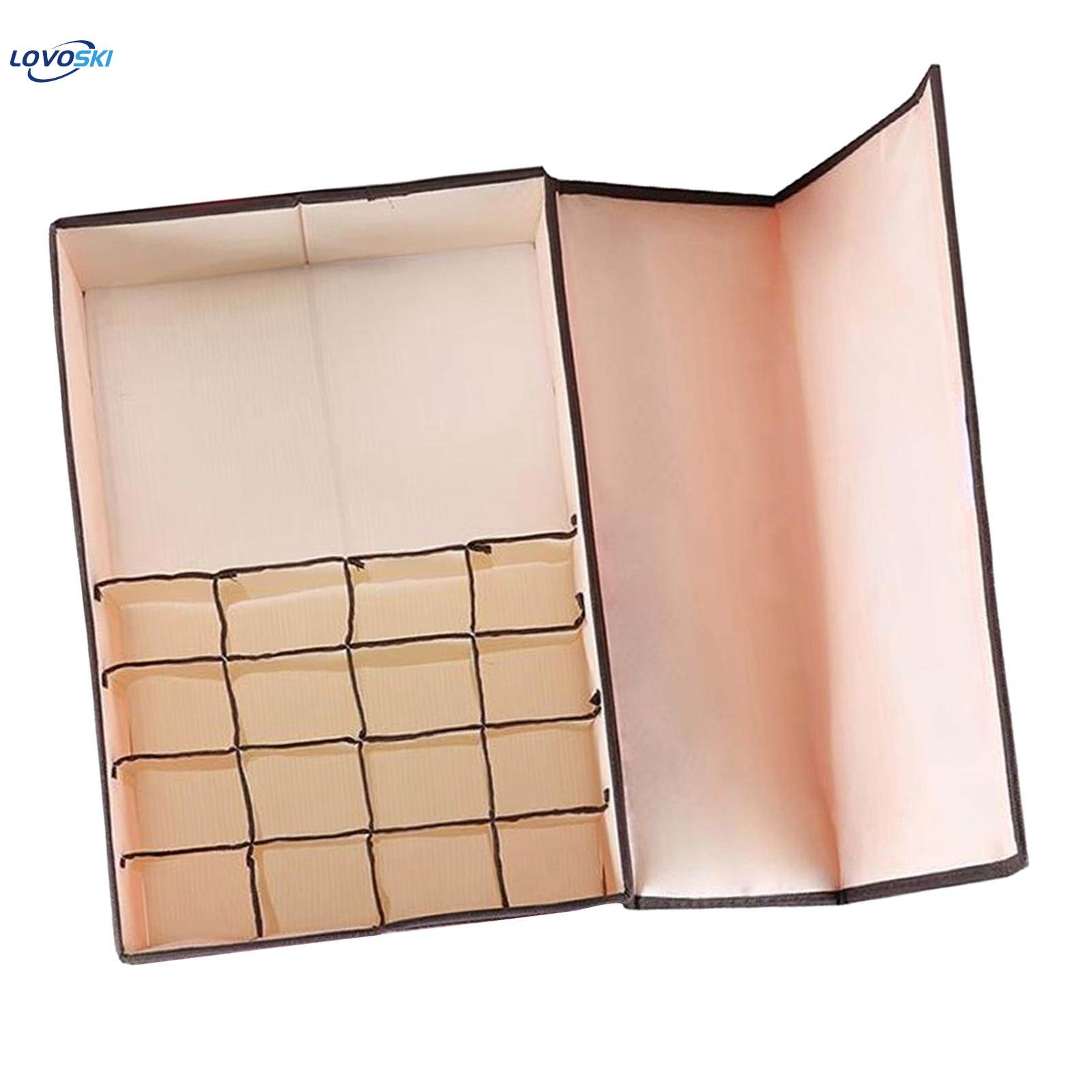 Closet Organizer Sock Storage Box with Lid Multipurpose Rectangular under Bed Organizer. 