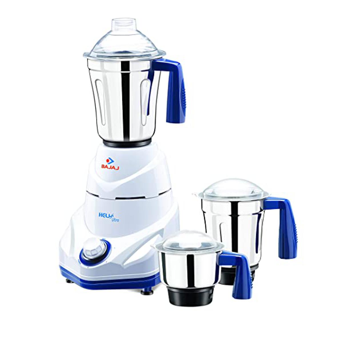 Bajaj Helix New 750-Watt Mixer Grinder (White)