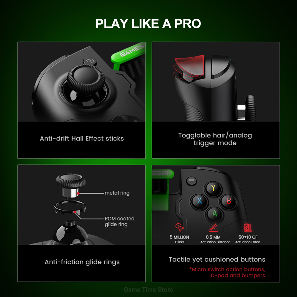 Gamesir X4 Aileron Bluetooth Mobile Cloud Gaming Controller Gampad for -Option -X4 Aileron-Option -X4 Aileron. 