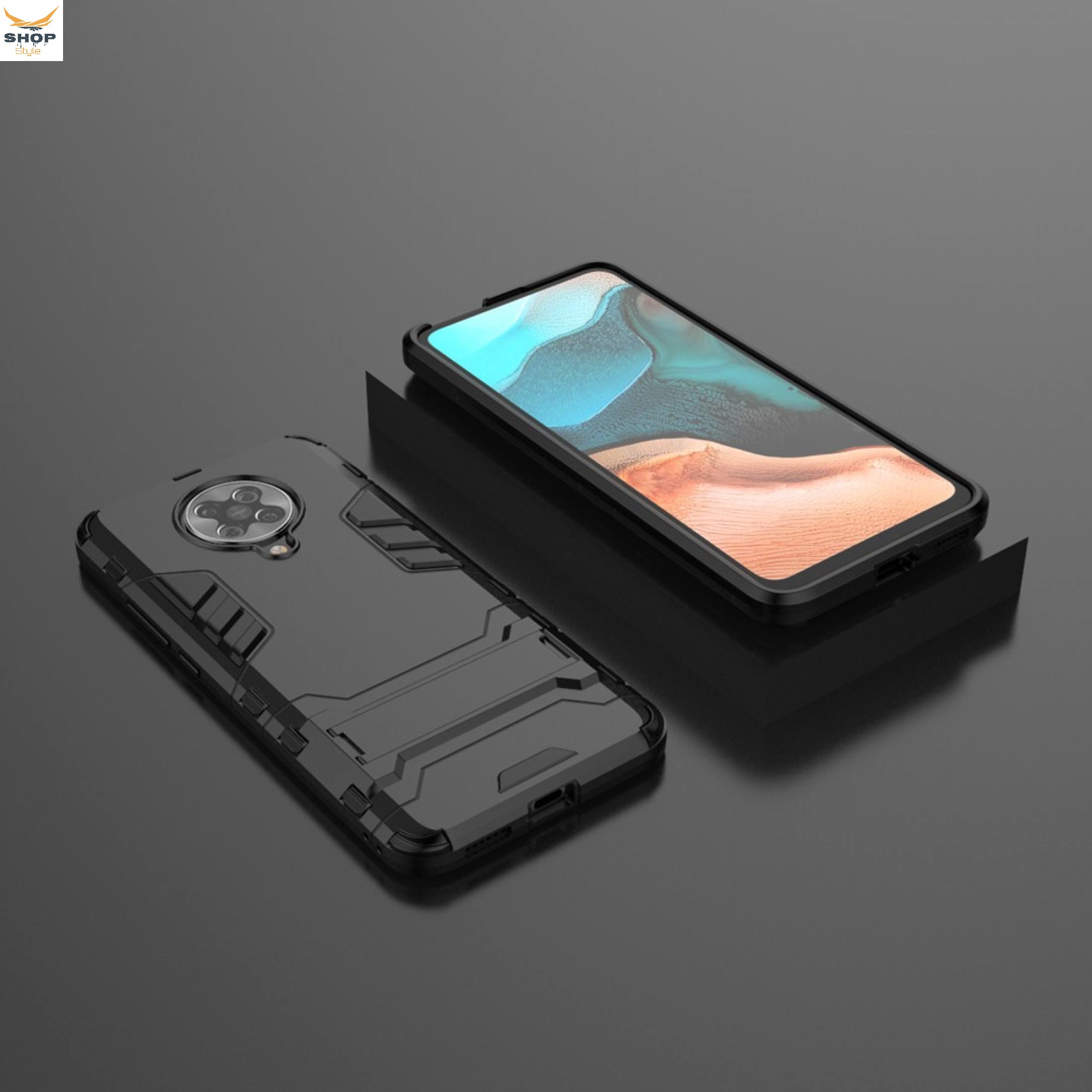 For Xiaomi Redmi K30 Ultra - iRonman Armor Kickstand Back Phone Case Cover Casing