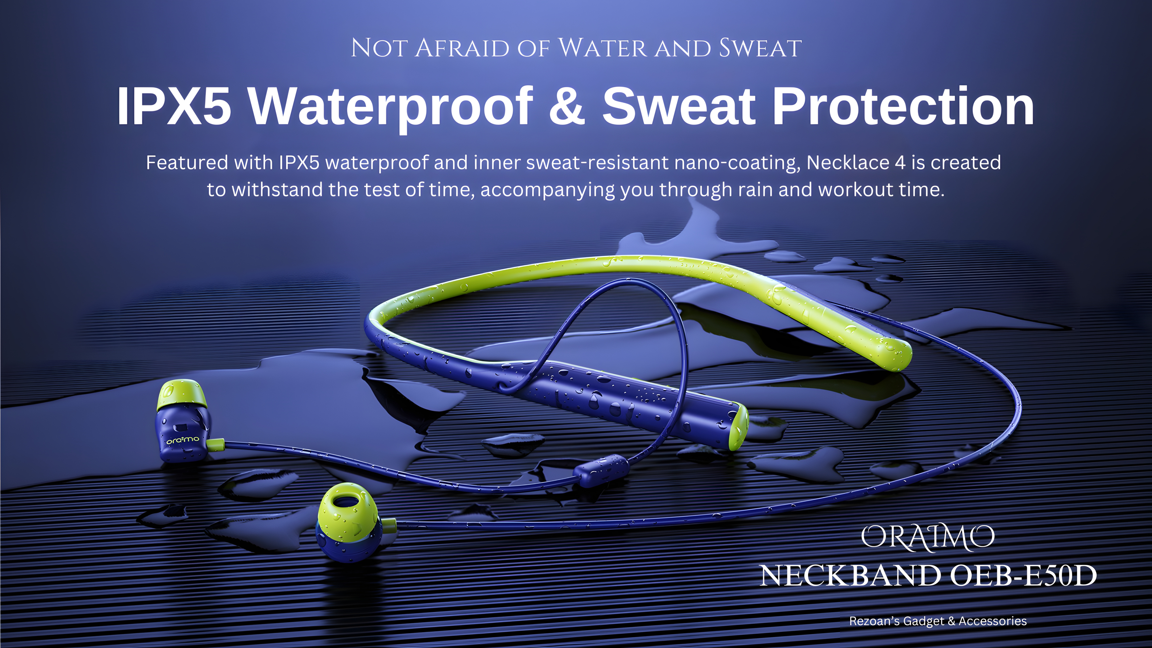Oraimo  Necklace 4  Dual EQ wireless neckband. 