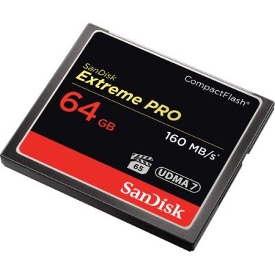 SanDisk 64GB 160MB/s Extreme PRO Compact Flash High-Speed 4K Video UDMA 7 CF Memory Card. 