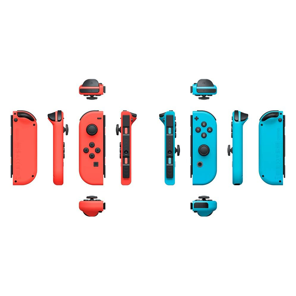 Nintendo Switch Neon Red (L) / Neon Blue (R) Joy-Con Controller. 