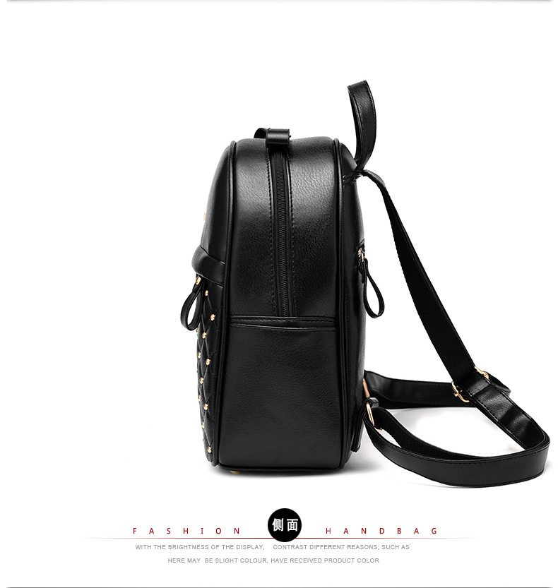 Women Backpack Hot Sale Fashion Causal High Quality bead female shoulder bag PU Leather for Girls