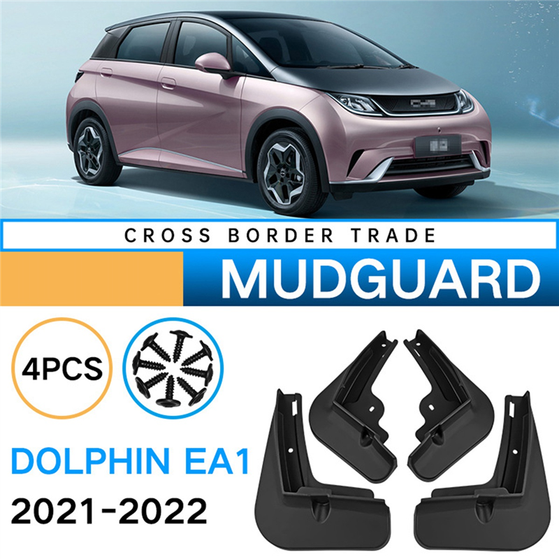 4Pcs Car Mud Flaps for BYD Dolphin EA1 2021-2022 Mudguards. 