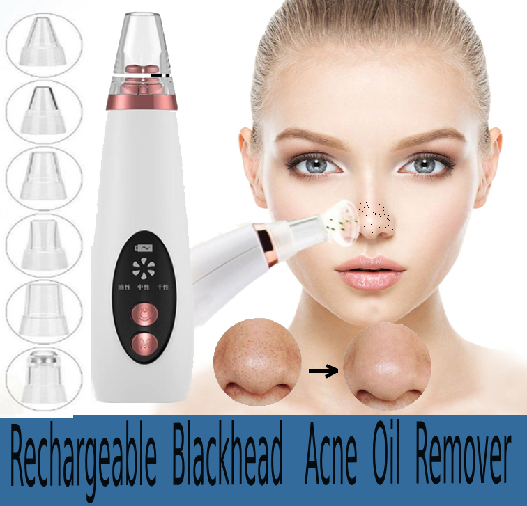 Blackhead Remover Extractor 6 Suction Head Beauty Machine For Skin Care. 