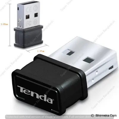 Tenda W311MI AX300 Wi-Fi 6 300Mbps Wireless Nano USB Adapter- mini USB adapter. 