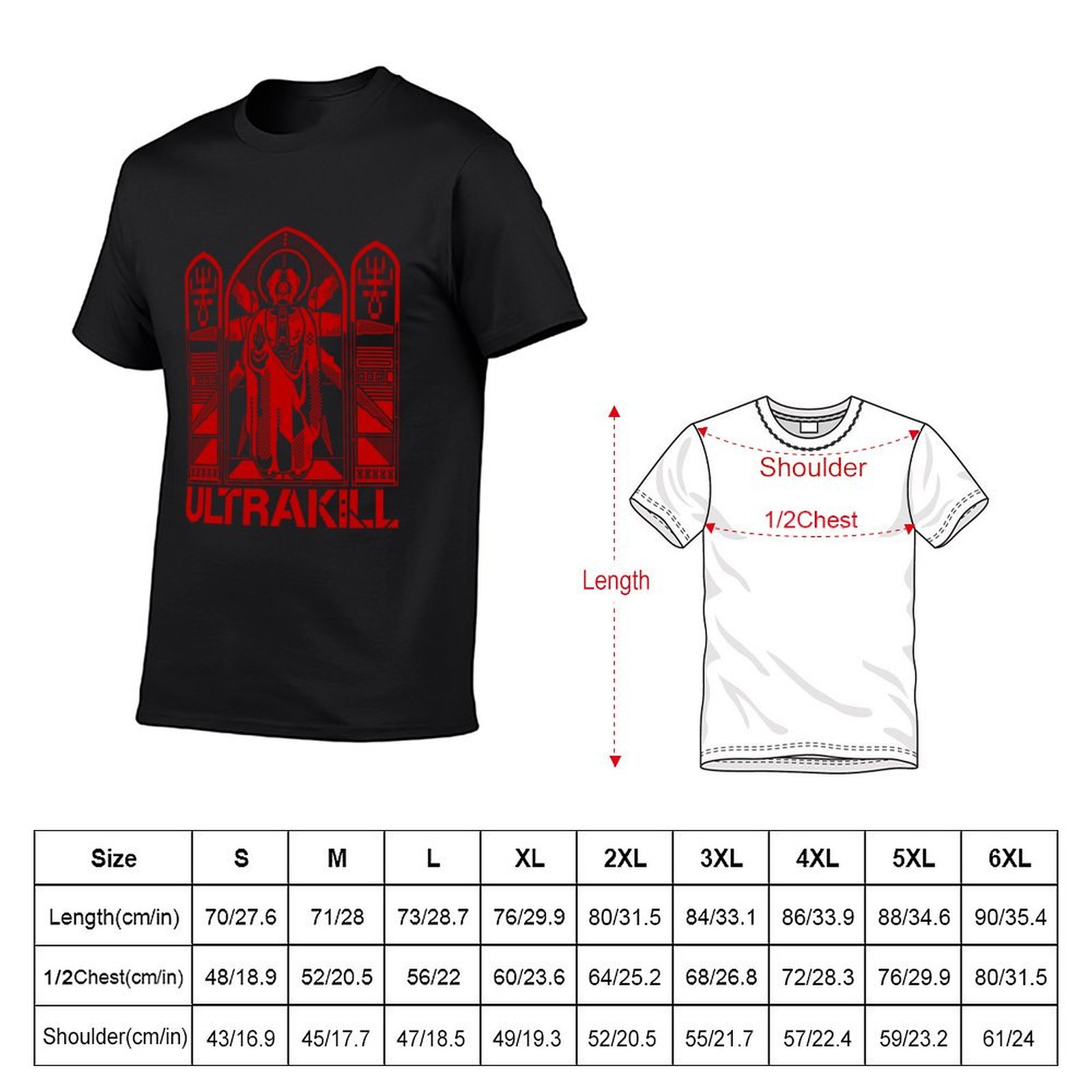 Ultrakill v2 - Gabriel Ultrakill T-Shirt cute clothes customs design your own shirts graphic tees heavy weight t shirts for men. 