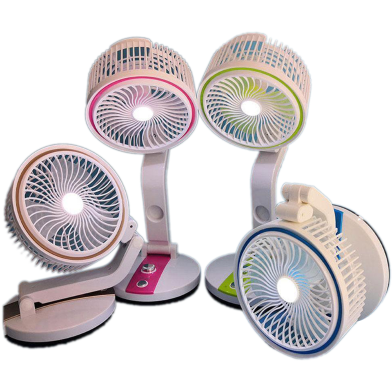 LR-2018 Compact USB Rechargeable Fan with LED Light – Stay Cool Anytime, Anywhere | MNK SHOP. 