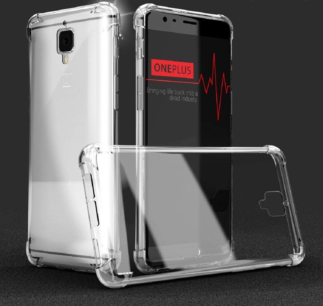 OnePlus 3T Transparent TPU With Bumper Phone Case Cover