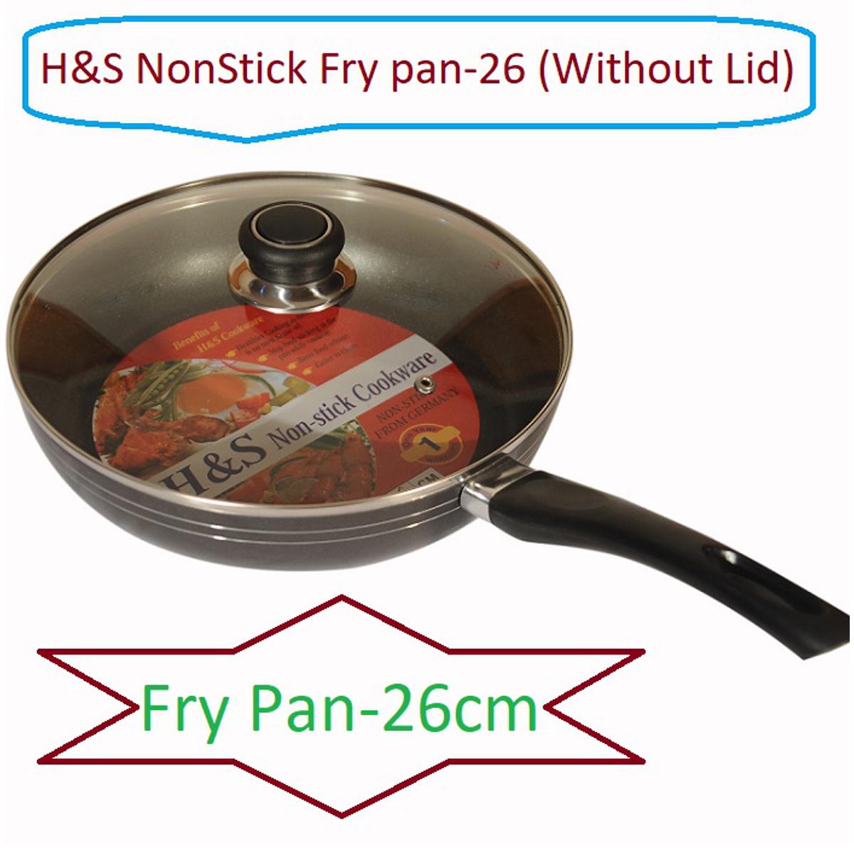 Fry Pan/H&S NonStick Fry pan-26 (With Lid)