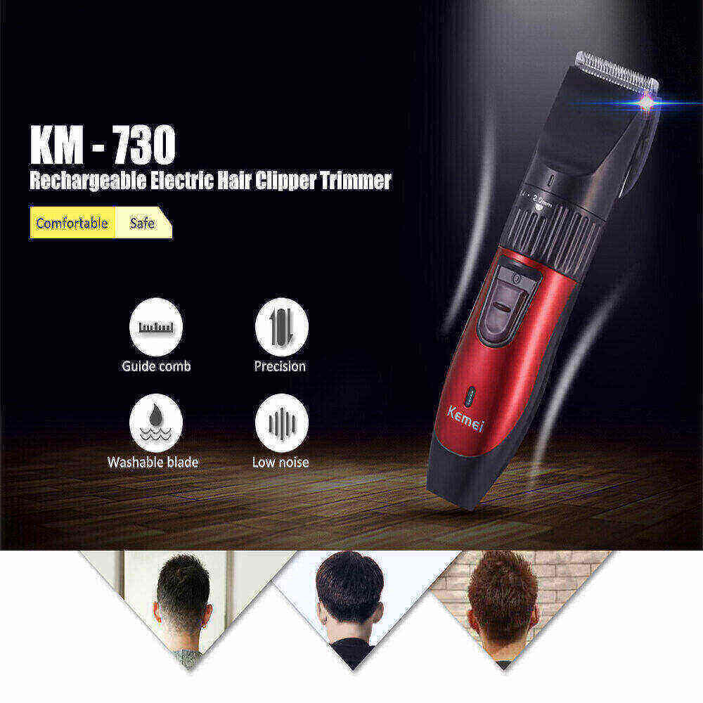 Kemei KM-730 Hair Clipper Rechargeable Hair Cutting Machine Electric Shaver for Men Beard Trimmer Professional Hair Trimmer-11.jpg