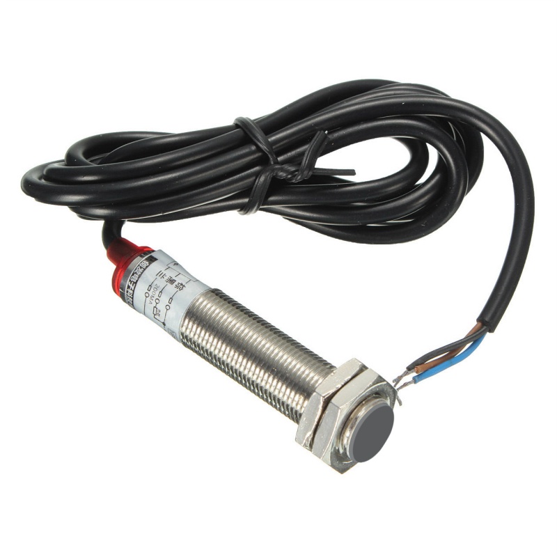 LED 4 Digital Tachometer RPM Speed Meter Red + NPN Hall Proximity Switch Sensor. 