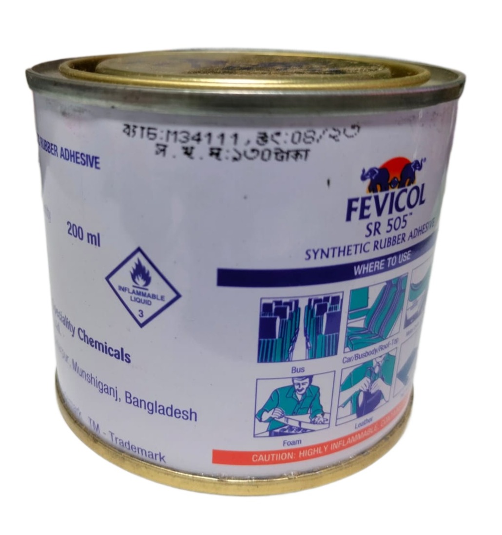 Fevicol SR505 200ml  Synthetic Rubber Adhesive ( No Harmful Benzene). 