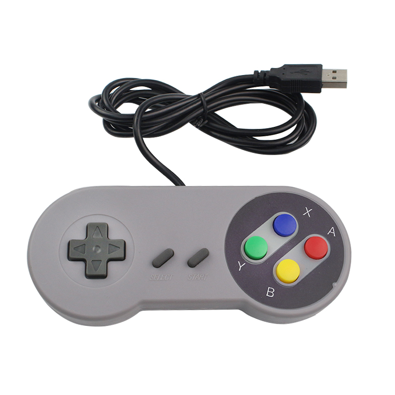 Pi 4 Bberry for Rasp game controller suitable for oPie game i RetrC NESP joystick wired control handle retro game controller 2-piece set USB game controller suitable for P. 