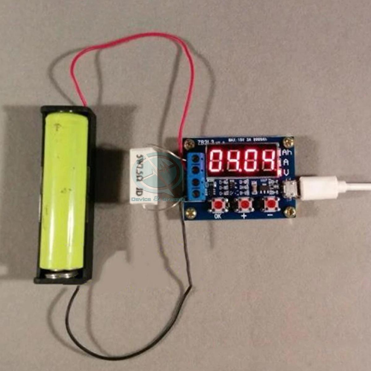 ZB2L3 Li-ion Lithium, Lead-acid 1.5V-12V Battery Capacity Meter & Discharge Tester for 18650 Li-ion Lithium Battery. 