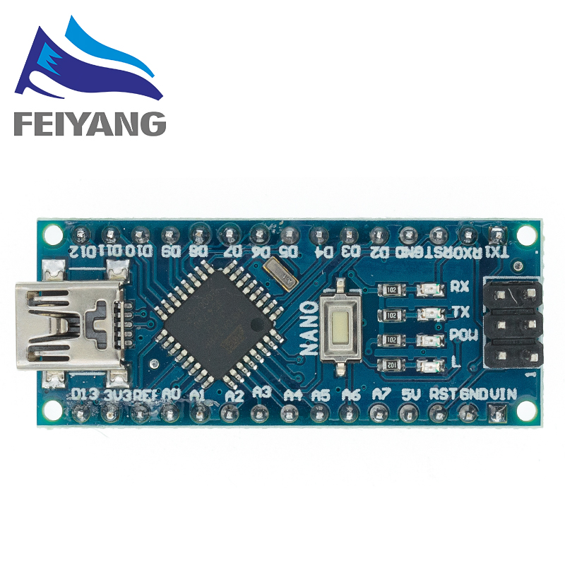 【The road to happiness Store】SAMIORE ROBOT Promotion For arduino Nano 3.0 Atmega328 Controller Compatible Board Module PCB Development Board without USB V3.0