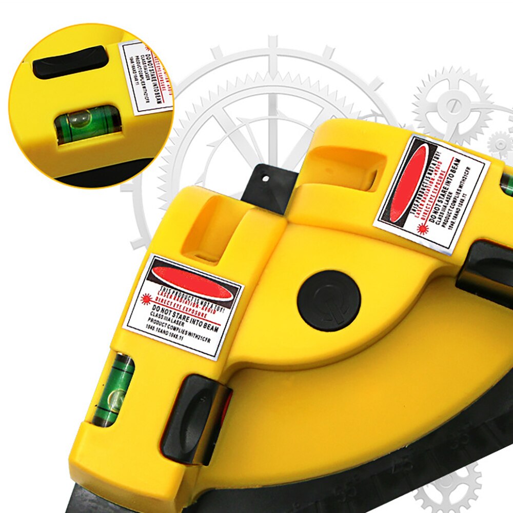 Laser level 90 degree vertical horizontal laser line projection level laser level laser measuring tool tile leveling system. 