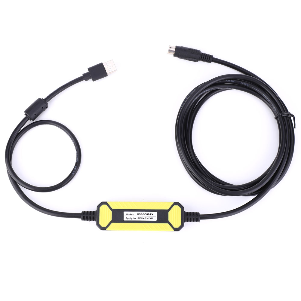 Programming Cable Fit for Mitsubishi FX1s 1n 2n 3U FX Series PLC USB-SC09 FX 2.5 Meters. 
