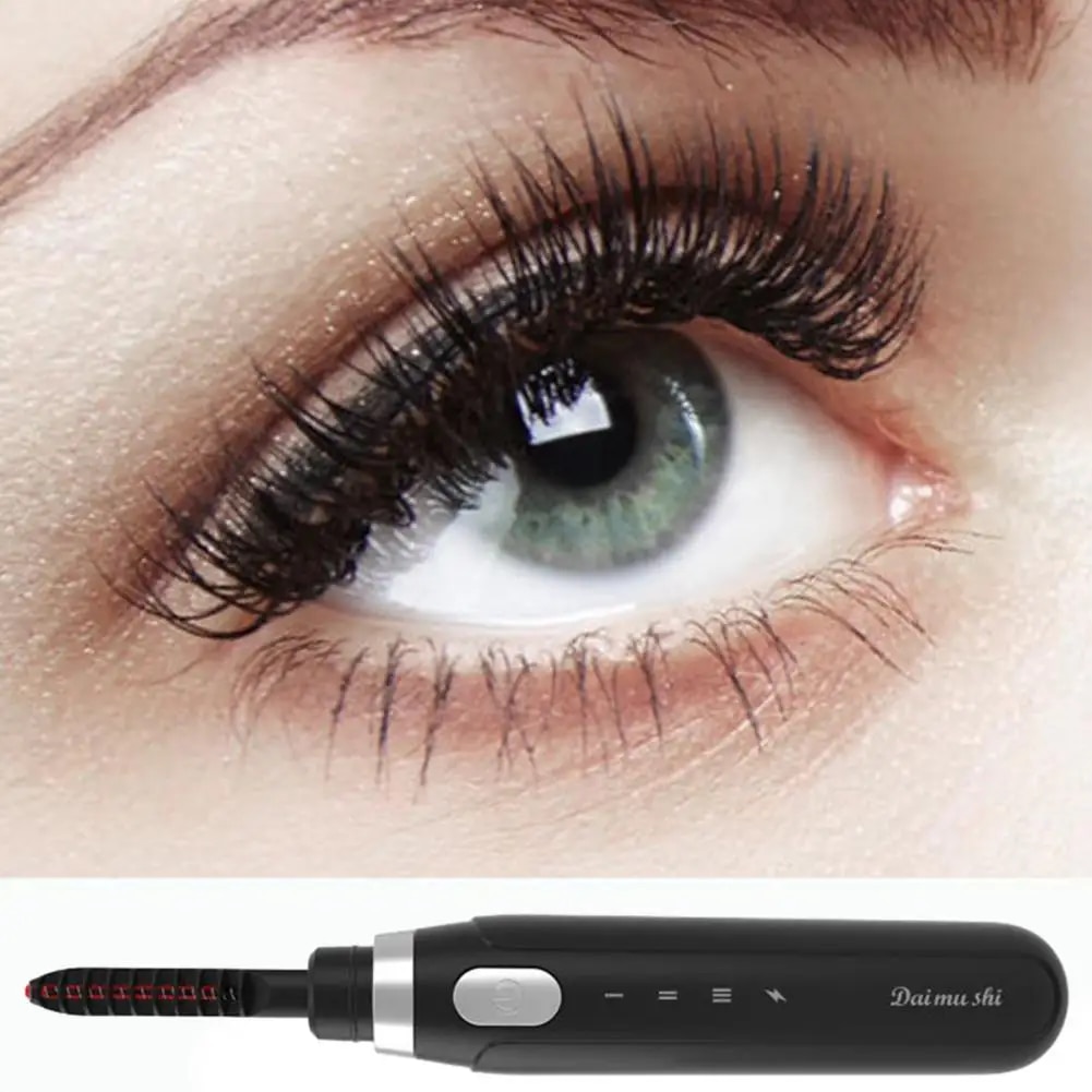 10-20 Seconds Warm-up Time Eyelash Curler Rechargeable Heated Eyelash Curler with 3 Temp Settings for Long Lasting for Women's. 