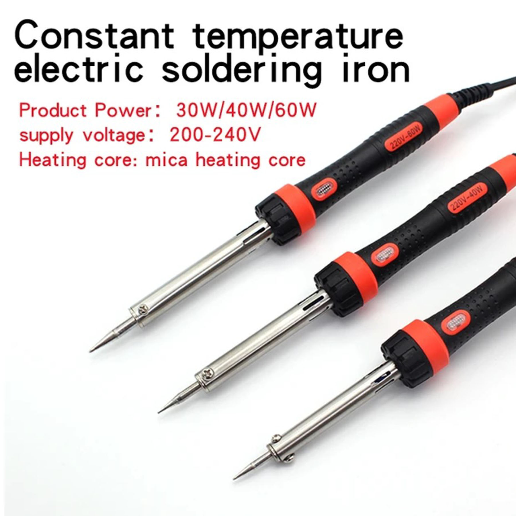 Soldering Iron 3pcs Combo Pack (Soldering Iron 60 Watt, Soldering Wire lead, Rosin)- Tatal Soldering iron 220V 60 watt Stander Quality Soldering iron Combo Pack. 