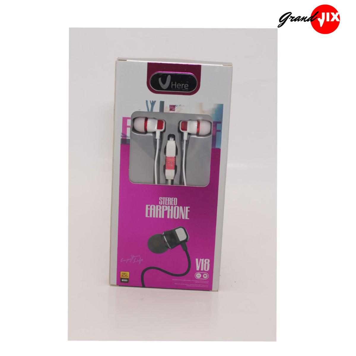 vHere V18 Universal In-Ear Headphone