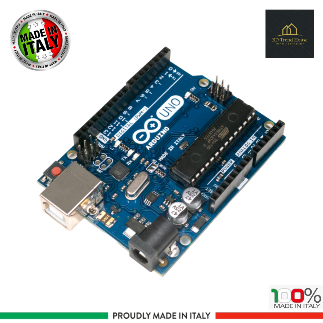 Arduino Uno R3 (Made in ITALY). 