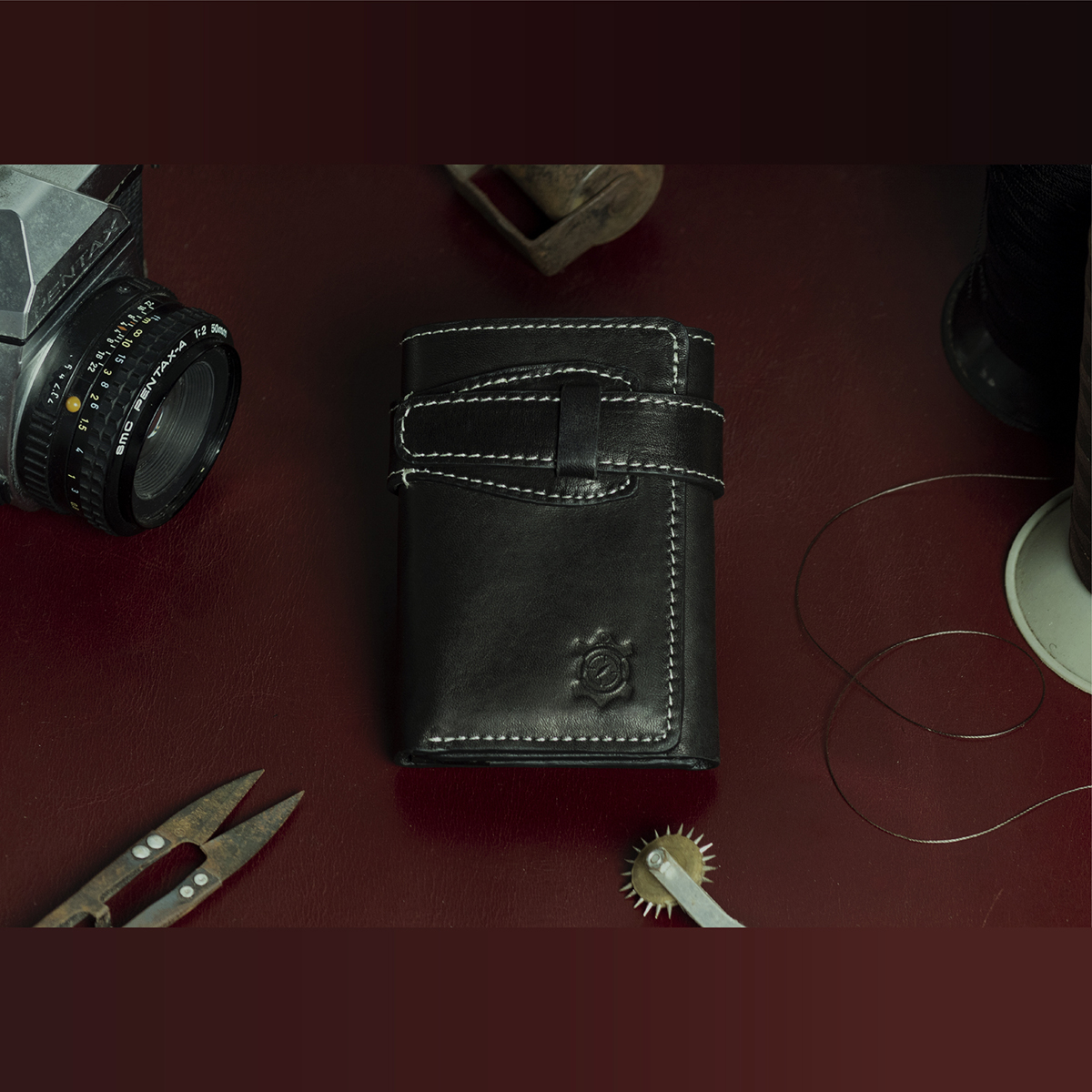 Goyal Leather Black Trifold Wallet Pure Cow Leather. 