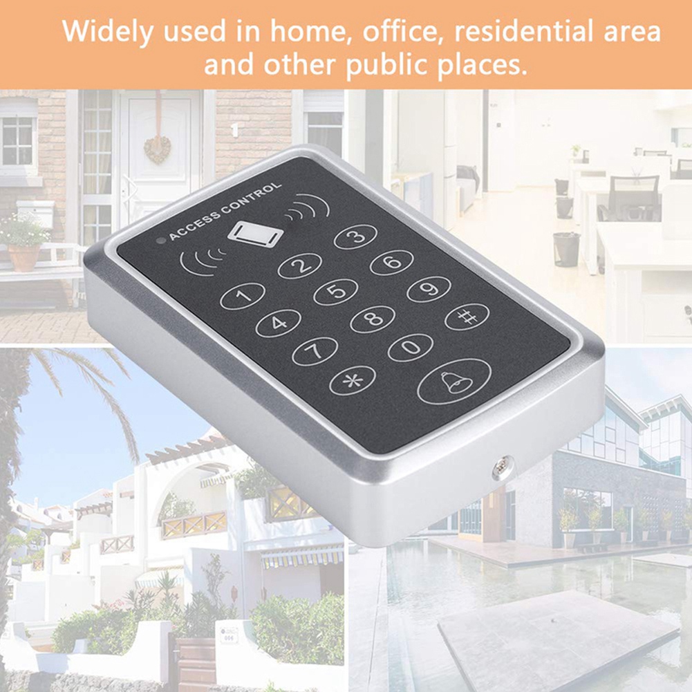 125KHz RFID Access Control Keypad Card Reader Door Lock Opener. 