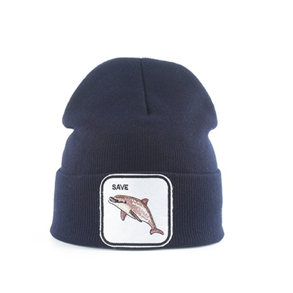 animal beanie hat mens