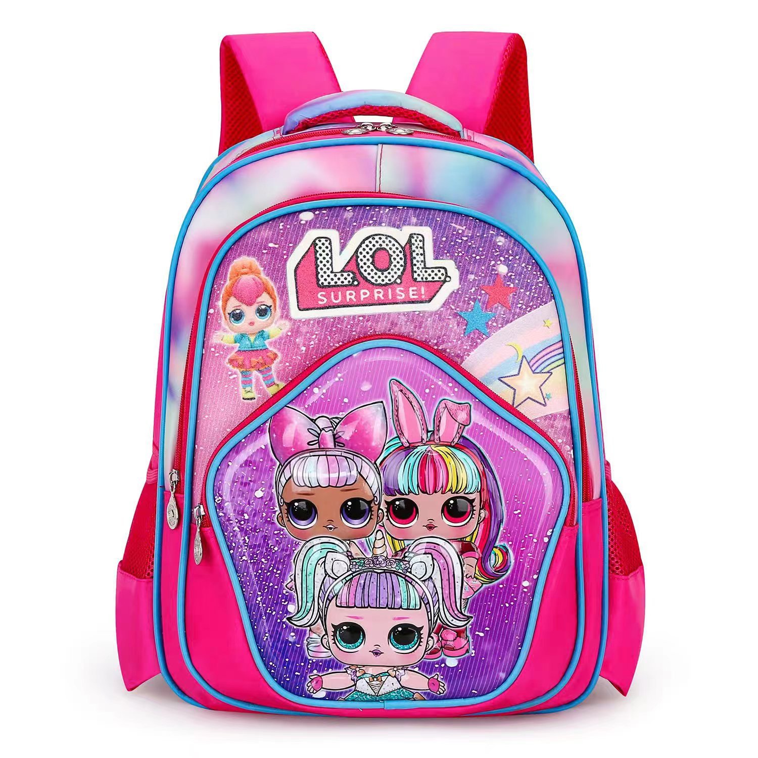 Foreign trade cartoon student bapa with three-dimensional pattern, children's bapa with reduced load, chialrous kindergarten bapa. 