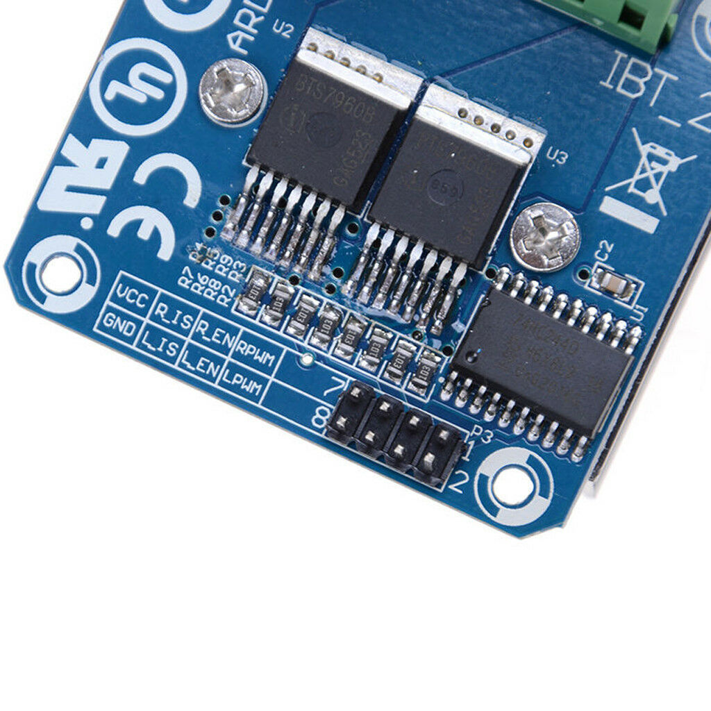 BTS7960 BTS-7960 7960 Motor Drive Module DC 6V To 27V 43A Large Current H-Bridge Motor Drivers For Arduino Electric Smart Car Electronics Circuitry & Parts. 