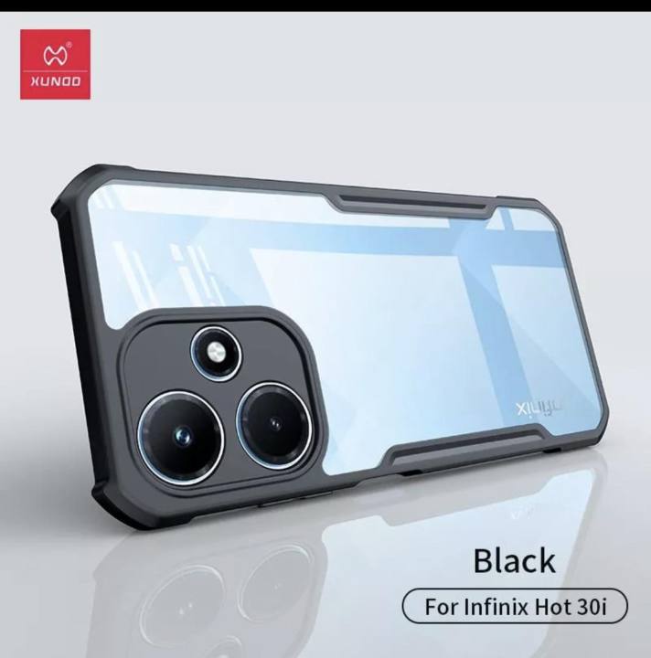Xundd Back Cover Transparent bumper Hard Phone Case infinix Hot 30 Play. 