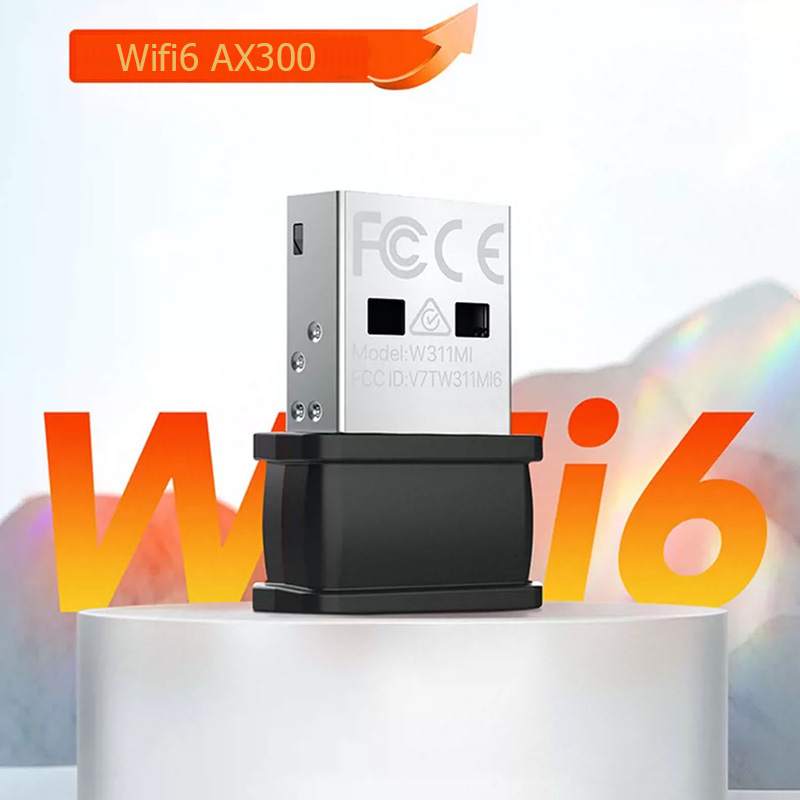 Tenda W311MI-AX300 Mini USB WIFI 6 Dongle Network Card 802.11ax USB 2.4GHz Lan Adapter Driver Free For PC Laptop Windows 7 10 11. 